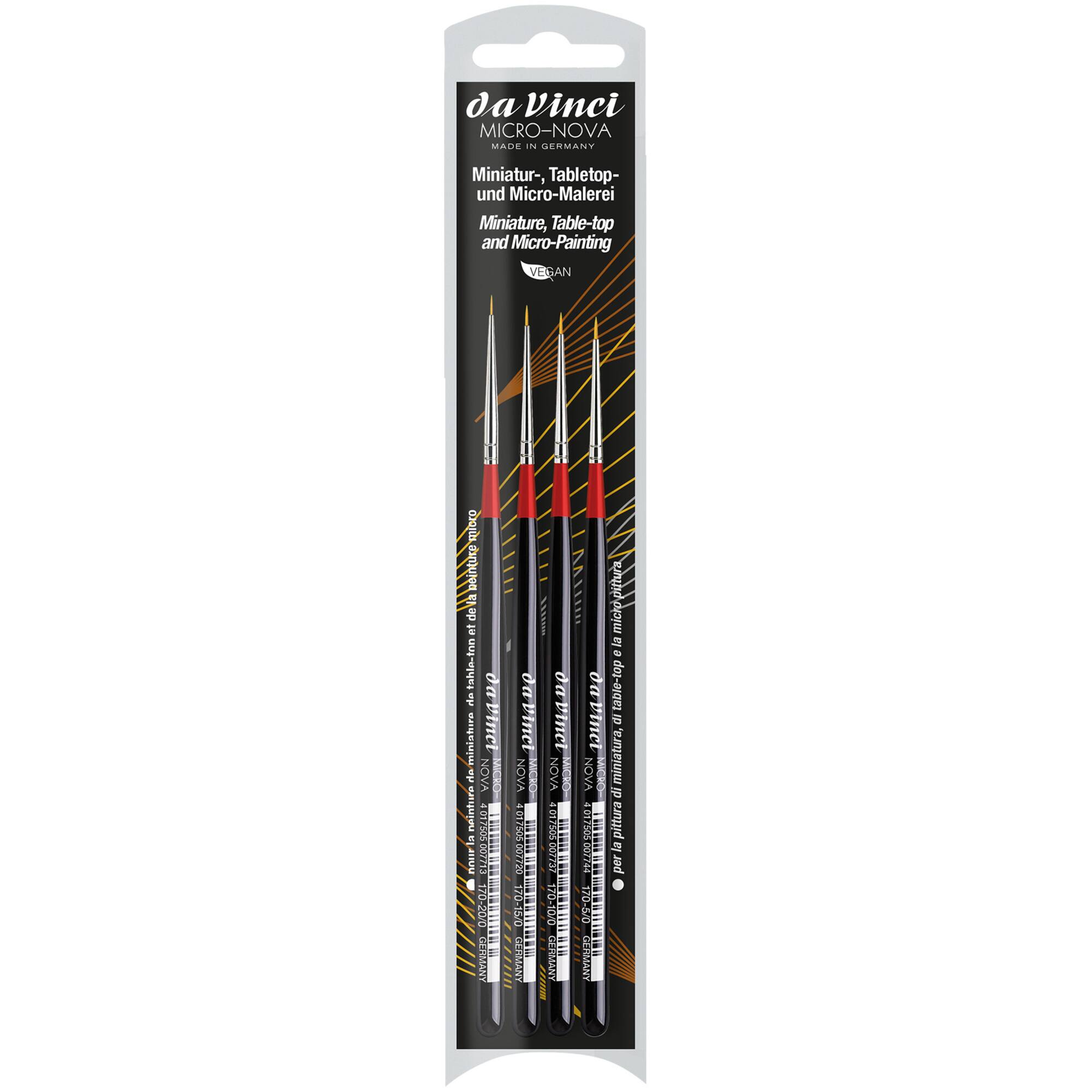 da Vinci MICRO-NOVA Series 170 4 Piece Round Brush Set